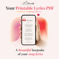 Printable Lyrics PDF